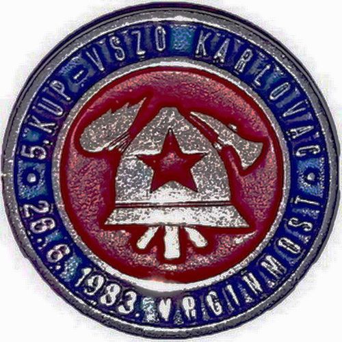 5.KUP VSZO KARLOVAC VRGINMOST 1983 plavo crvena