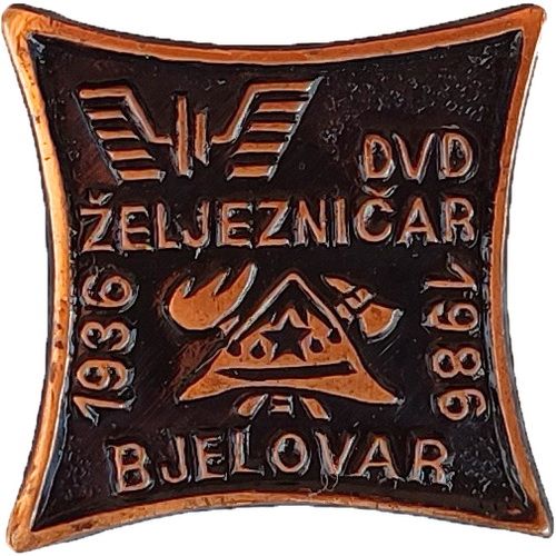 DVD ŽELJEZNIČAR BJELOVAR 1936 1986 brončana