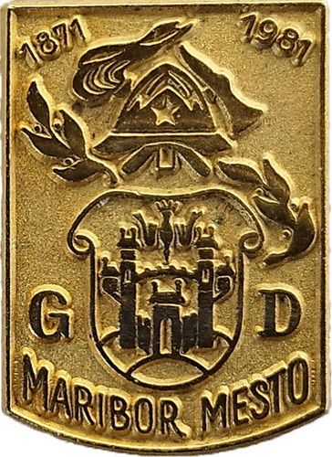 GD MARIBOR MESTO 1871 1981 zlatna