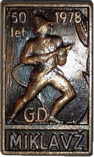 GD MIKLAVŽ 1928 1978 brončana