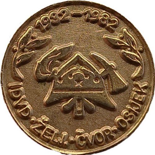 IDVD ŽELJ.ČVOR OSIJEK 1932 1982 zlatna