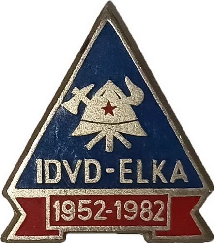 IDVD ELKA ZAGREB 1952 1982  plavo crvena