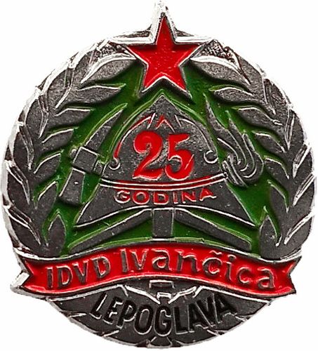 IDVD IVANČICA LEPOGLAVA 25 godina crveno srebrna