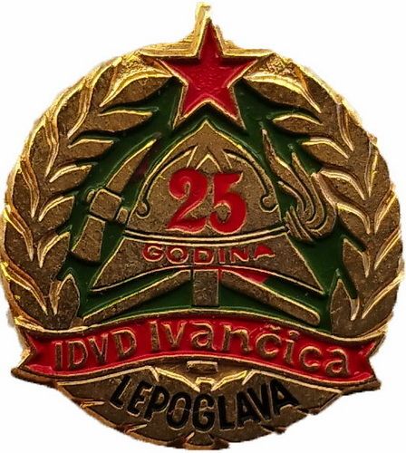 IDVD IVANČICA LEPOGLAVA 25 godina crveno zlatna