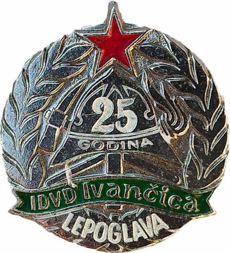 IDVD IVANČICA LEPOGLAVA 25 godina zeleno srebrna